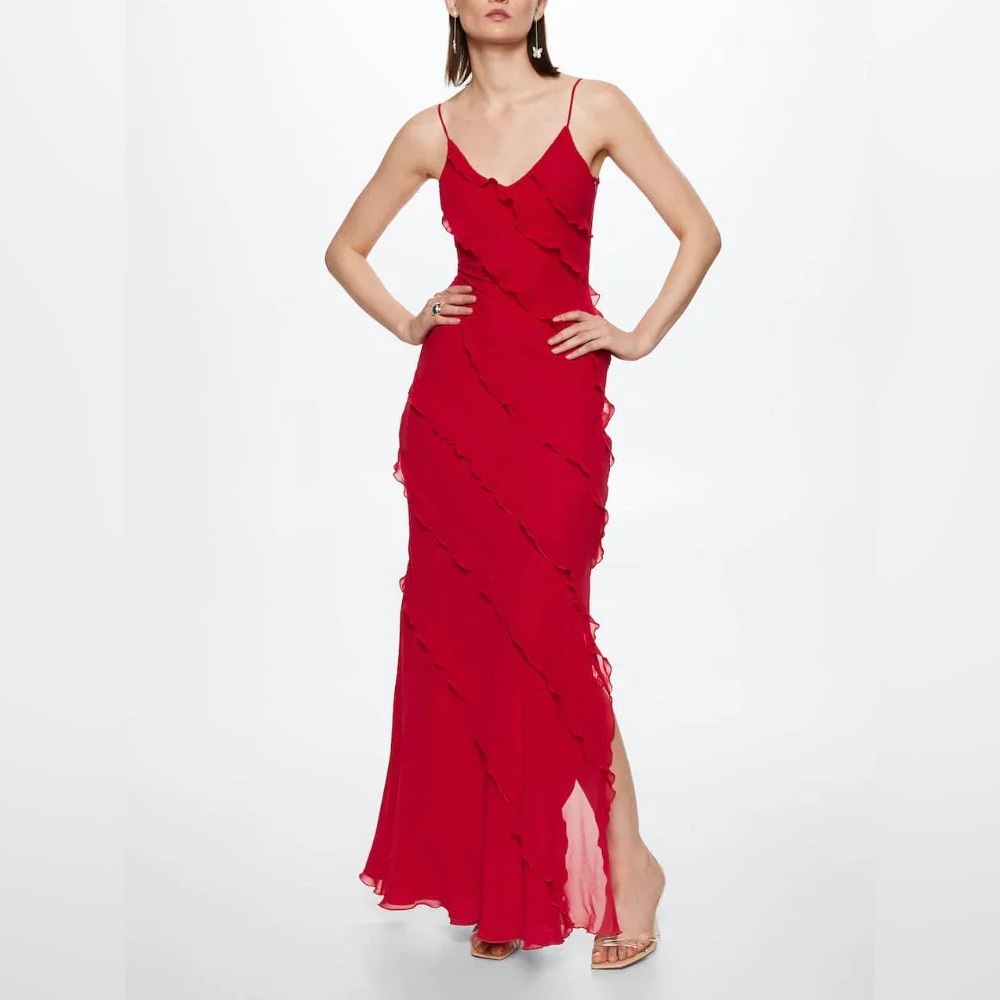 Sth Cute Red Maxi Dress